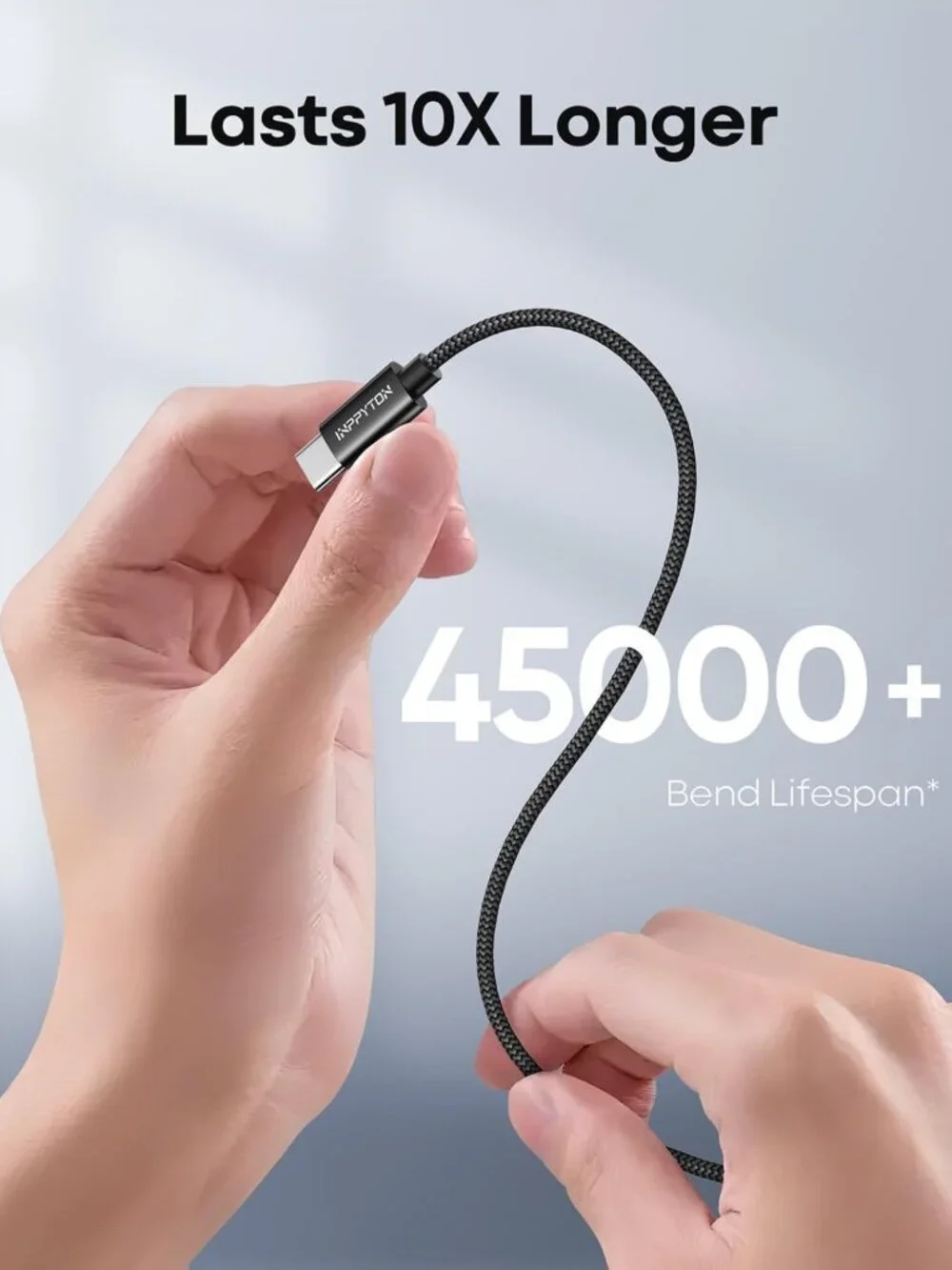 Extra Long 40Ft USB C to USB C Charger Cable, 60W Fast Charging, Nylon Braided